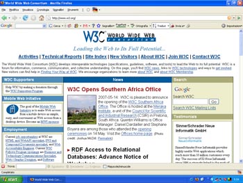 Il sito del world wide web consortium